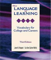 The Language of Learning: Vocabulary for College and Careers