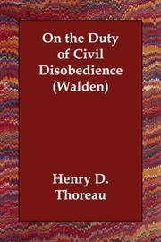image of On the Duty of Civil Disobedience (Walden)