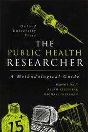 The Public Health Researcher: A Methodological Guide