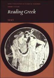 image of Reading Greek: Text (Joint Association of Classical Teachers Greek Course) (Pt. 1) (English and Greek Edition)