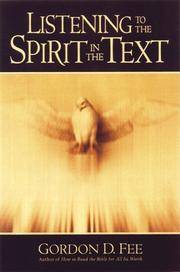 Listening to the Spirit in the Text