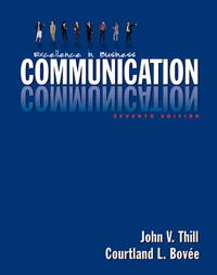 Excellence in Business Communication by John V. Thill; Courtland L. Bovee - 2006-04-02