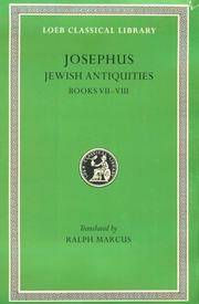 image of Josephus: Jewish Antiquities, Books VII-VIII (Loeb Classical Library No. 281)