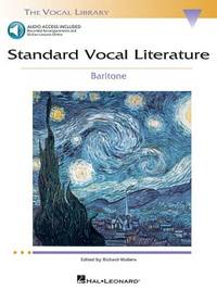 Standard Vocal Literature An Introduction to Repertoire Richard Walters | Baritone Sheet Music...