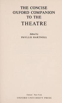 Oxford Companion to the Theatre 