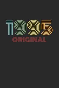 Vintage 1995 Original: Retro Notizbuch - A5 (6x9), 120 Seiten, liniert - Geburtstag 90er 90's...