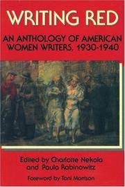 WRITING RED an Anthology of American Women Writers, 1930-1940