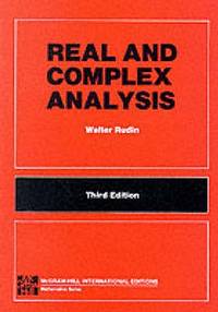 REAL & COMPLEX ANALYSIS 第三版 WALTER RUDIN REAL AND COMPLEX ANALYSIS 3RD EDITION: Walter Rudin