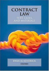 image of Contract Law : Text, Cases and Materials