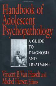 Handbook Of Adolescent Psychopathology