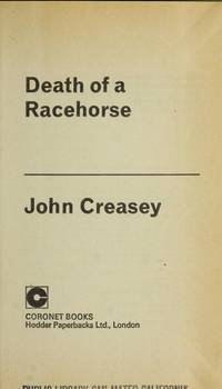 Death of a Racehorse (Coronet Books) by Creasey, John