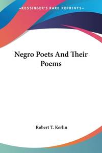 Negro Poets And Their Poems