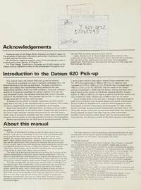 Datsun 620 Pick-up Owner's Workshop Manual