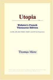 image of Utopia (Webster's French Thesaurus Edition) (French Edition)