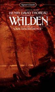 Walden and On the Duty Of Civil Disobedience