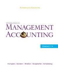 Introduction to Management Accounting : Chapters 1-14