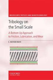 Tribology on the Small Scale. A Bottom up…