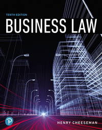 Business Law 10/e Cheeseman