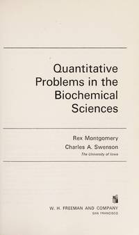 Quantitative Problems in the Biochemical Sciences.