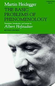 The Basic Problems Of Phenomenology