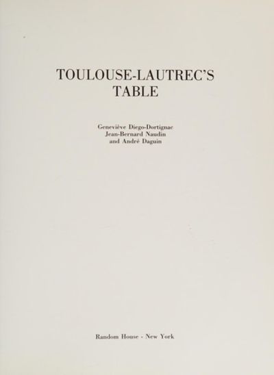 Toulouse-Lautrec's Table