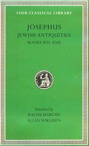 image of Josephus: Jewish Antiquities, Books XVI-XVII