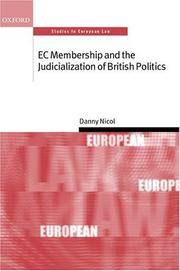 Ec Membership and Judicialization Of British Politics