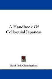 image of A Handbook Of Colloquial Japanese