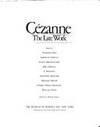 CÃÂ©zanne : The Late Work: Essays by Museum of Fine Arts