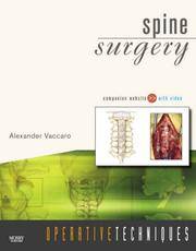 Operative Techniques: Spine Surgery: Book, Website and DVD, 1e