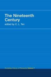 The Nineteenth Century (Routledge History of Philosophy) by C.L. Ten