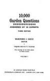 10,000 Garden Questions Answered by 20 Experts - Two Volume Set de Marjorie J. Dietz - 1974