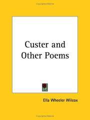 image of Custer and Other Poems