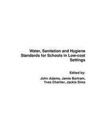 Water Sanitation and Hygiene Standards for Schools in Low-cost Settings