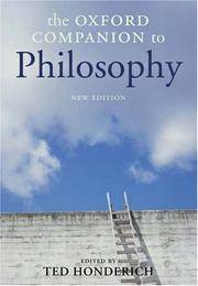 The Oxford Companion To Philosophy New Edition