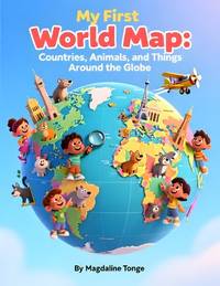 My First World Map: Countries, Animals, and Things Around the Globe: world map book for kids,...