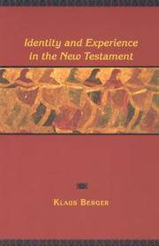 Identity and Experience in the New Testament