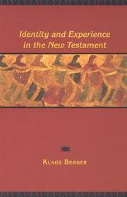 Identity and Experience In the New Testament