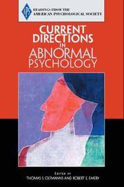 APS: Current Directions in Abnormal Psychology
