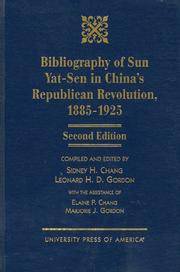 Bibliography of Sun Yat-Sen: In China's Republican Revolution, 1885-1925