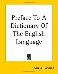 Preface to a Dictionary of the English Language