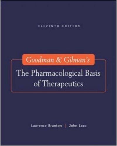 goodman and gilmans the pharmacological basis of therapeutics 11th edition