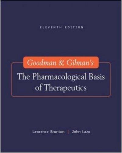 Goodman & Gilman's the Pharmacological Basis of Therapeutics, 11th Edition