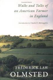 Walks and Talks Of an American Farmer In England