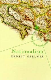 Nationalism by Ernest Gellner - Aug 1998