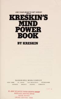 Use Your Head To Get Ahead With Kreskin's Mind Power Book