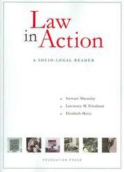 Law in Action: A Socio-Legal Reader (Coursebook)