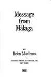 Message from Malaga by Helen MacInnes - 1971