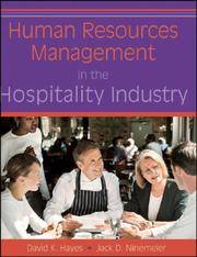 HUMAN RESOURCES MANAGEMENT IN THE HOSPITALITY INDUSTRY (HB2009)