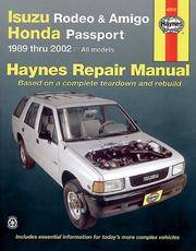 cover of Haynes Isuzu Rodeo, Amigo & Honda Passport 1989 thru 2002